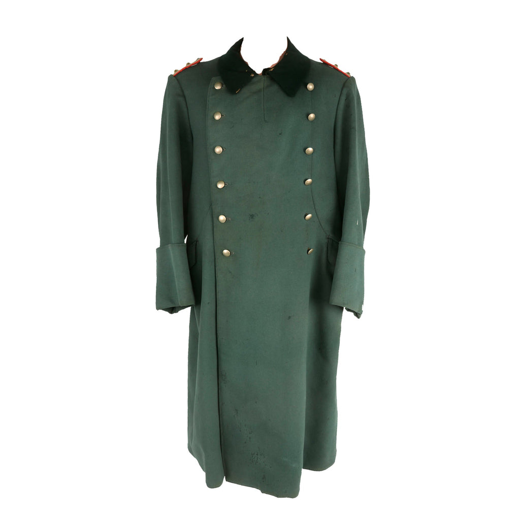 Original German WWII Heer Artillery Hauptmann Officer's M36 Wool Greatcoat Original Items