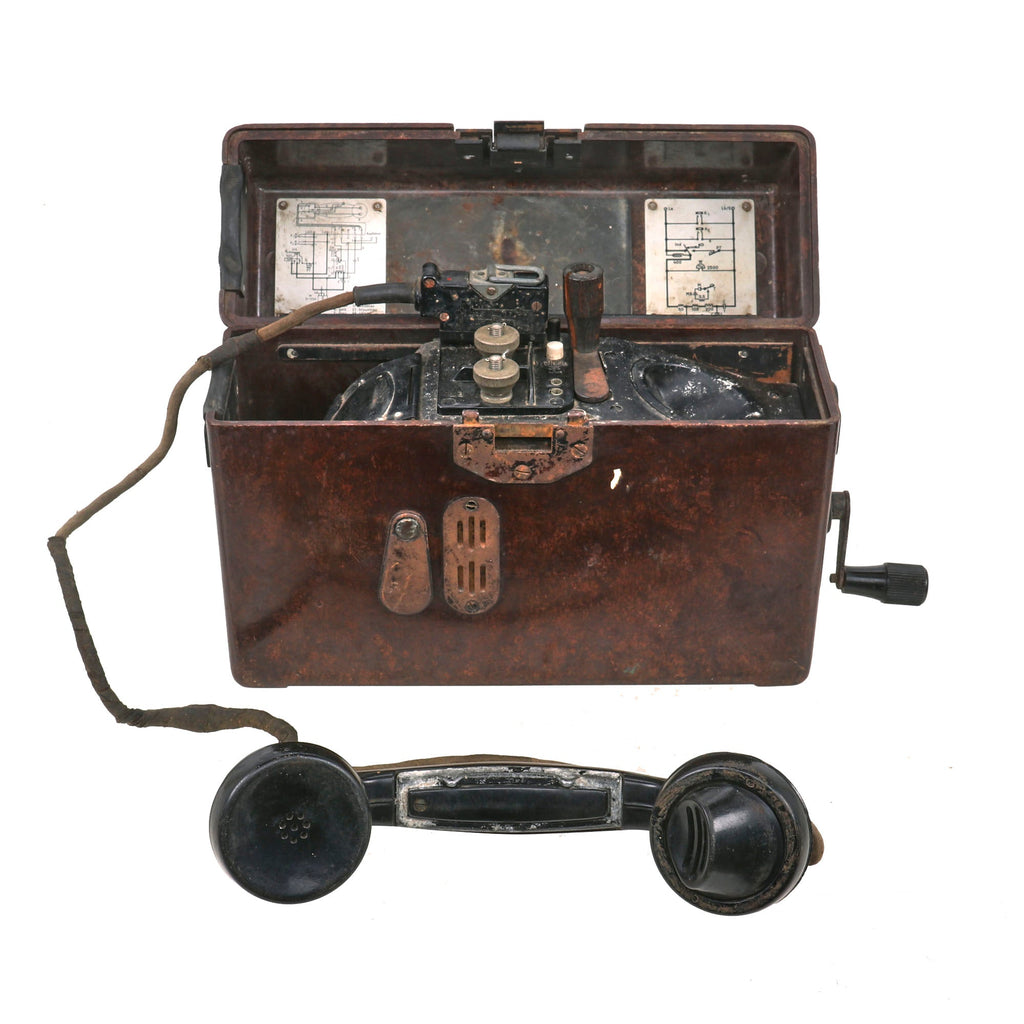 Original German WWII Wehrmacht Model FF33 Field Telephone Dated 1937 - Feldfernsprecher 33 Original Items
