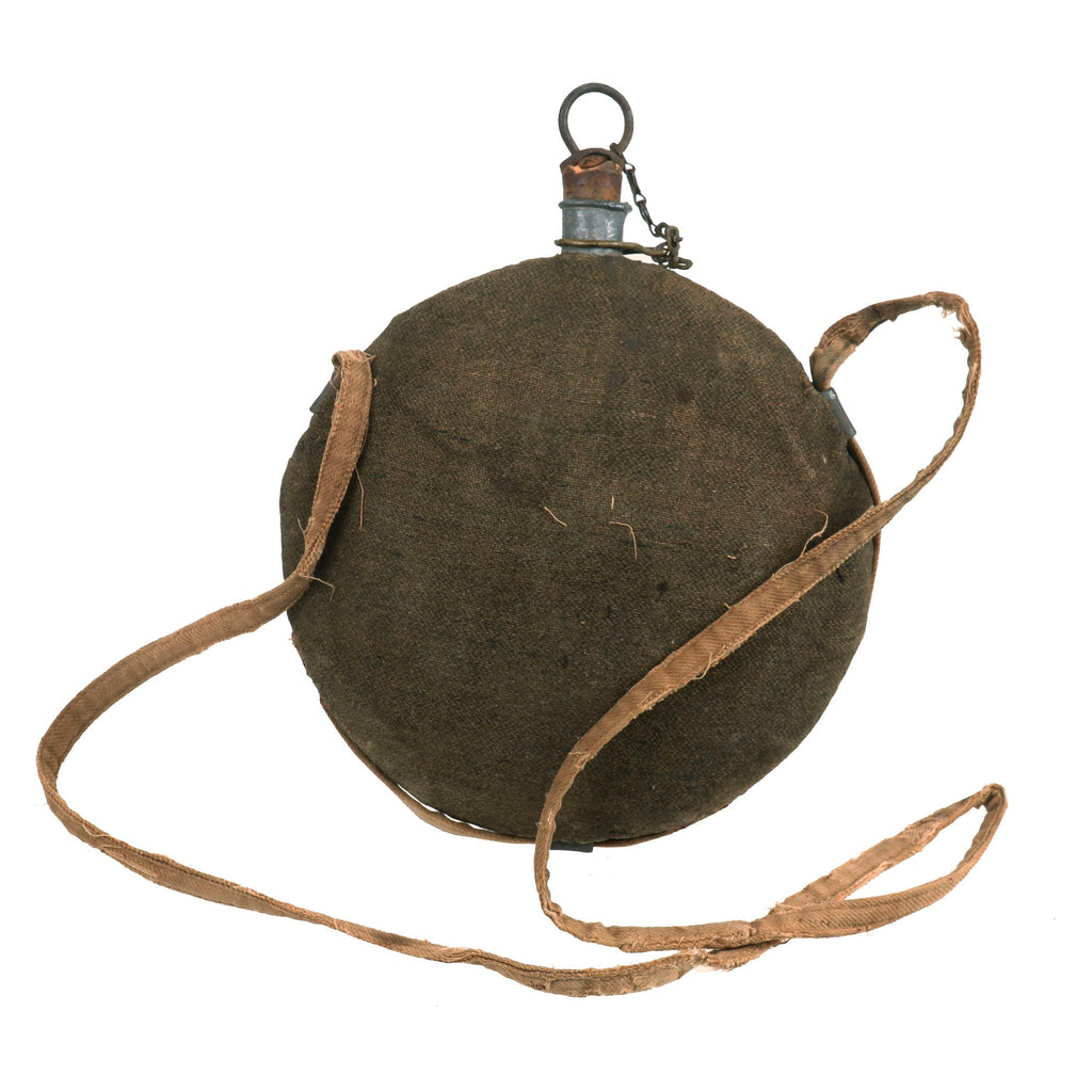 Original U.S. Civil War Unissued Complete Model 1858 Smooth Side Canteen With Cover and Sling Original Items