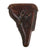 Original German WWII P08 Luger Brown Leather Hardshell Holster by A. Walshausen - dated 1941 Original Items