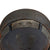 Original French WWI Issue Model 1915 Infantry Adrian Helmet in Horizon Blue with Chinstrap Stretched Over Brim - No Liner Original Items