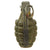 Original U.S. WWII Inert MkII Pineapple Grenade with Yellow Ring with M10A3 Fuze Original Items
