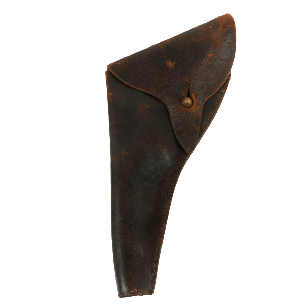 Original U.S. Civil War Private Purchase Brown Leather Flap Holster for .31 / .32 Caliber Revolvers Original Items