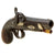 Original U.S. Civil War Era Silver Mounted "Philadelphia Deringer" Style Pocket Percussion Pistol - circa 1860 Original Items