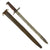 Original U.S. WWI M1905 Springfield 16 inch Rifle Bayonet marked S.A. with M1917 Leather Scabbard - dated 1909 Original Items