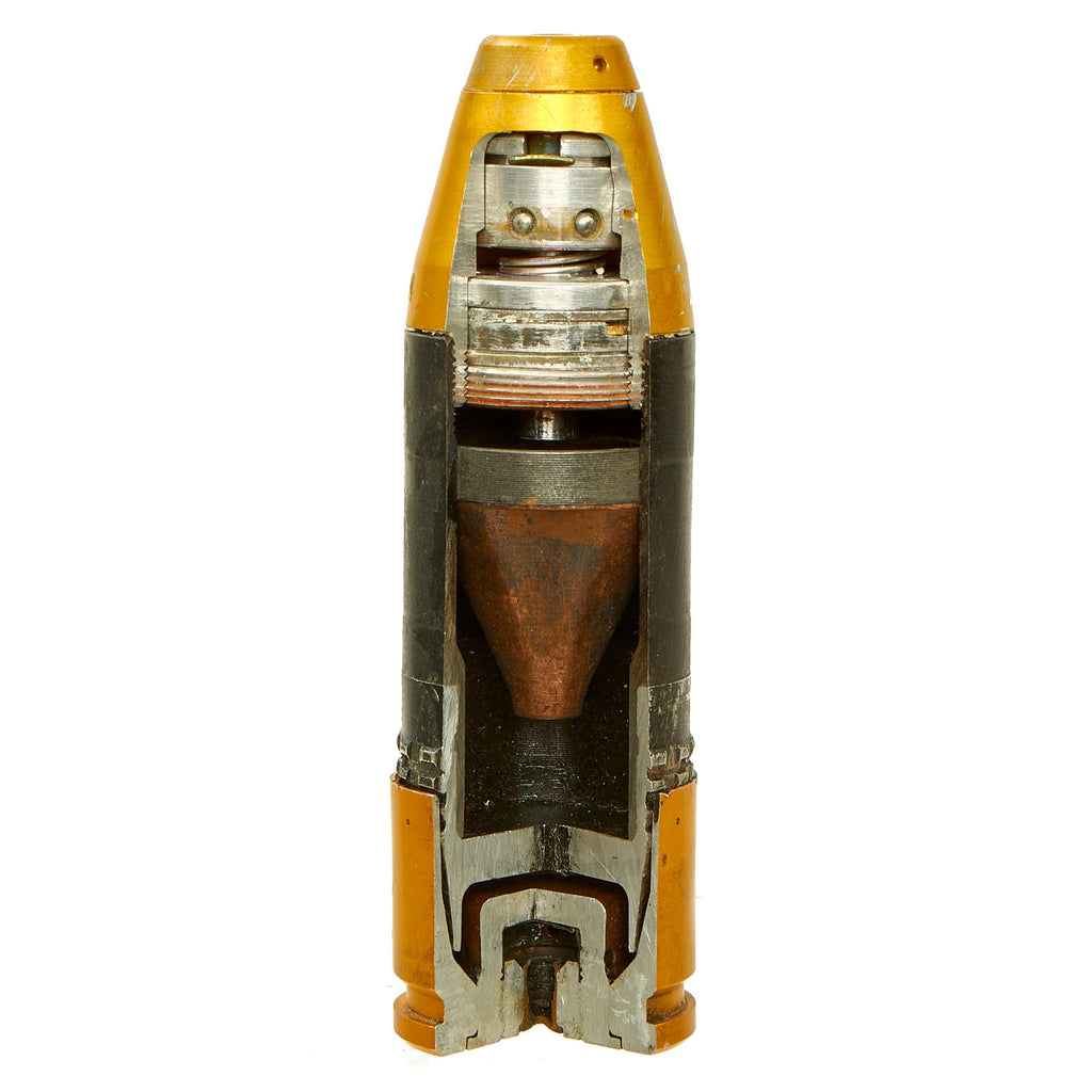 Original Recent Issue Chinese DFJ-87 35mm AP HEAT Cutaway Round for the QLZ-87 Grenade Launcher Original Items