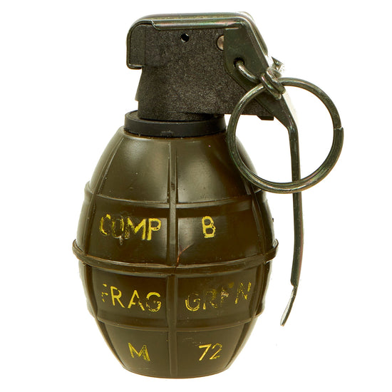Original Belgian Cold War Era Inert Mecar M72 Fragmentation Hand Grenade Original Items