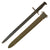 Original U.S. WWI & WWII M1905 Springfield 16" Rifle Bayonet marked S.A. with USN Mk 1 Scabbard - Dated 1907 Original Items