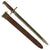 Original U.S. WWI & WWII M1905 Springfield 16" Rifle Bayonet marked S.A. with WWII M3 Scabbard - Dated 1906, 1st Year Production Original Items
