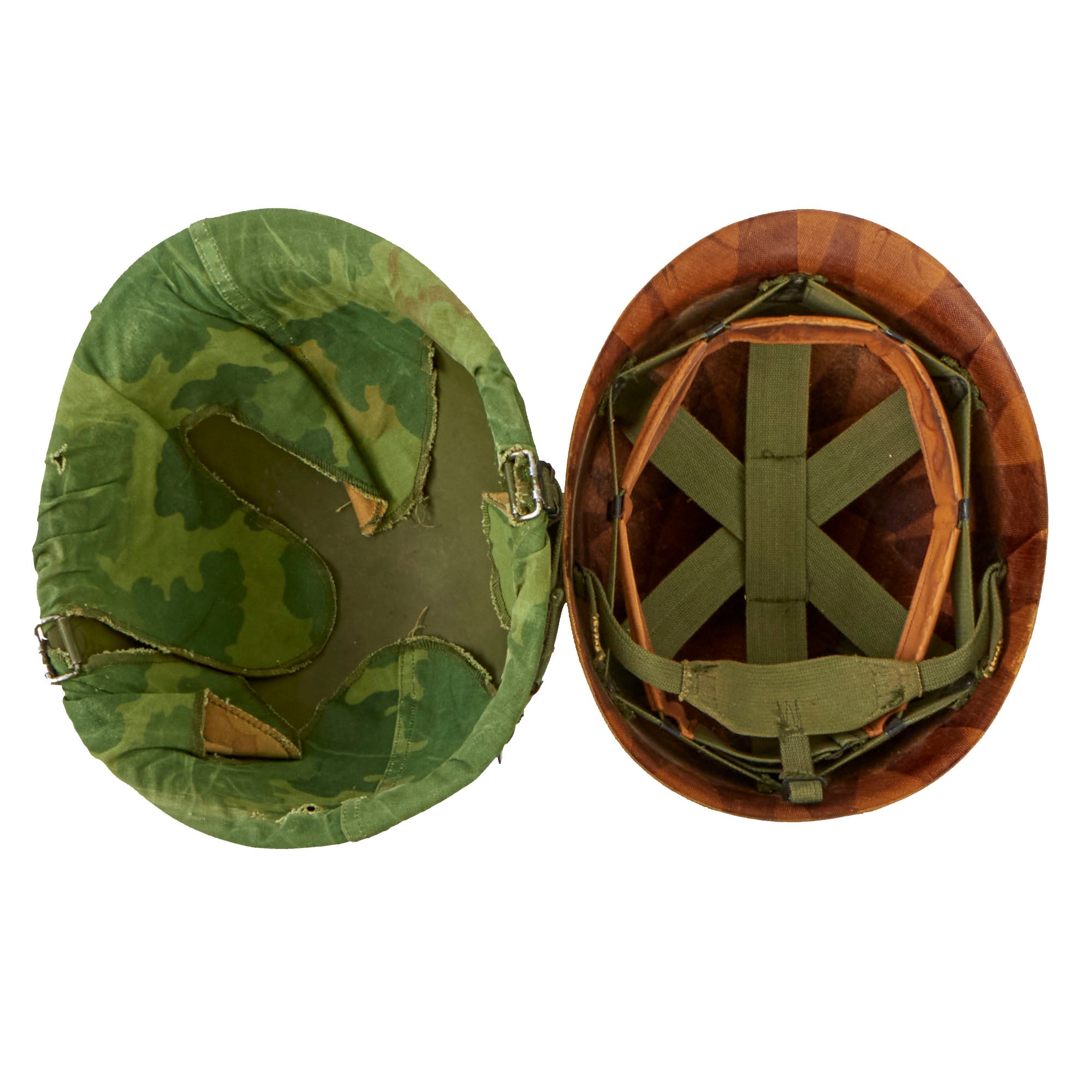 Original U.S. Vietnam War USMC M1 Helmet With Mitchell Pattern Camoufl ...