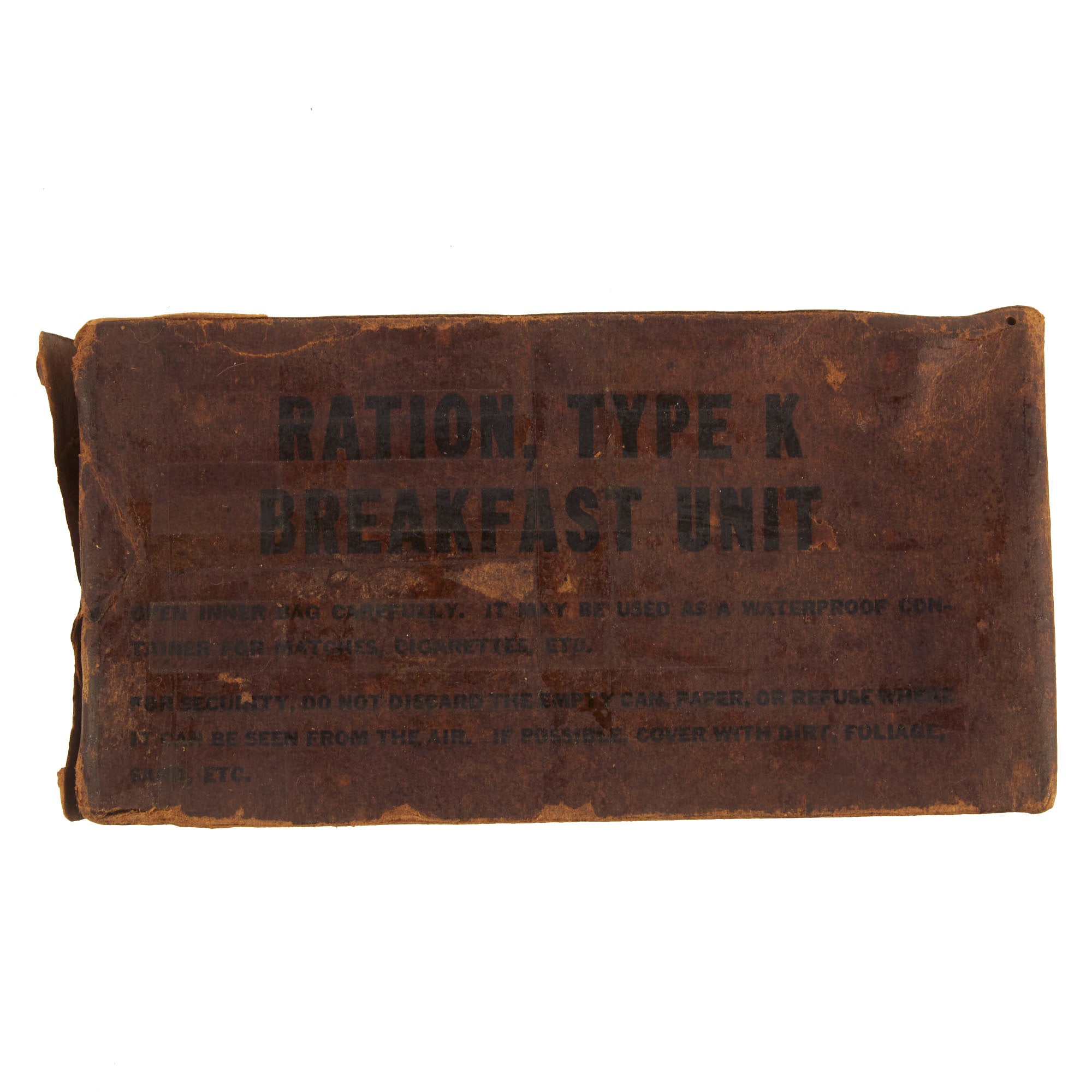 Wartime Ration Breakfast Original U.S. WWII Early War Unissued K Ration Breakfast Unit by Phili ...