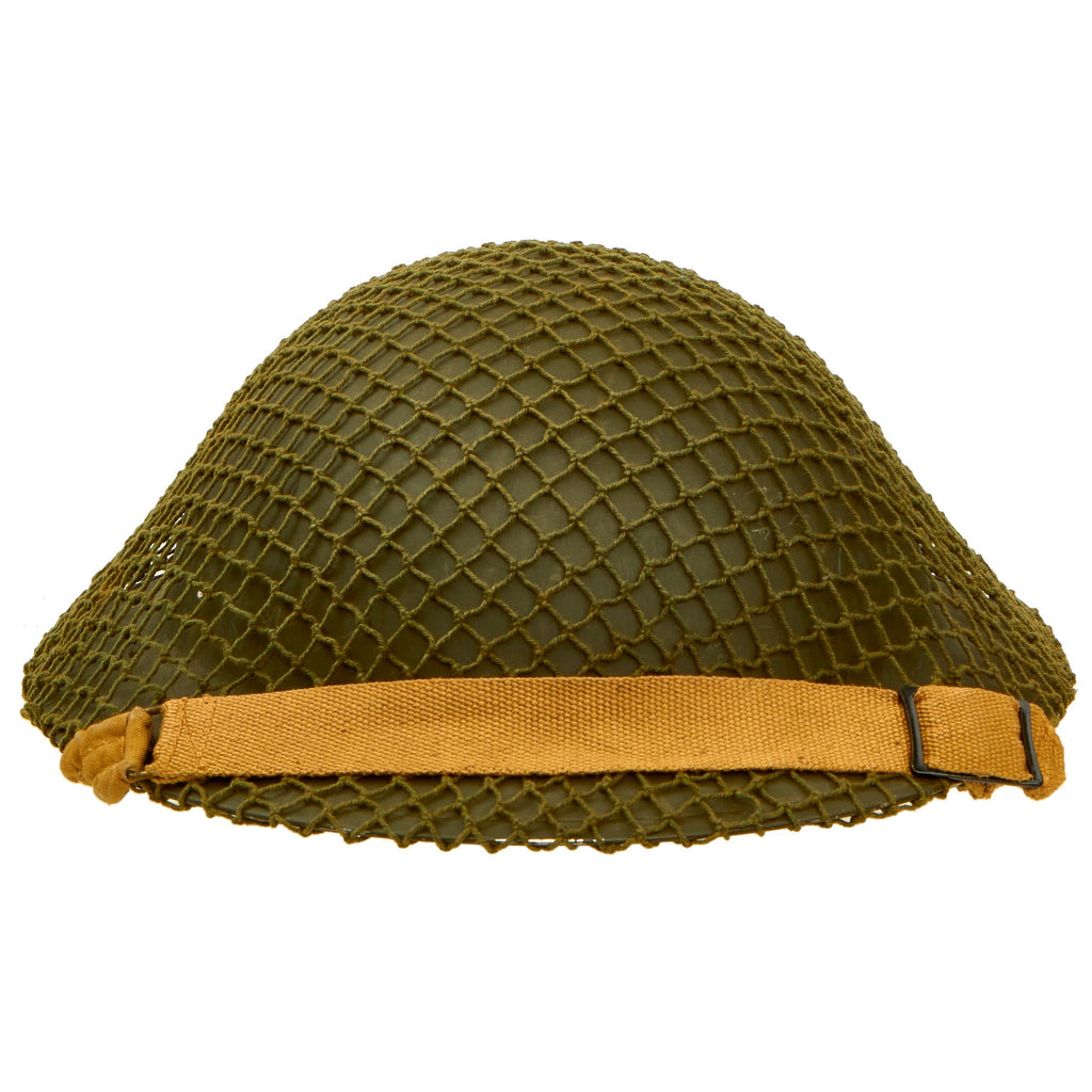 Original Canadian WWII Unissued Brodie MkII Steel Helmet Complete with Helmet Net by Canadian Motor Lamp Company - Dated 1942/43 Original Items