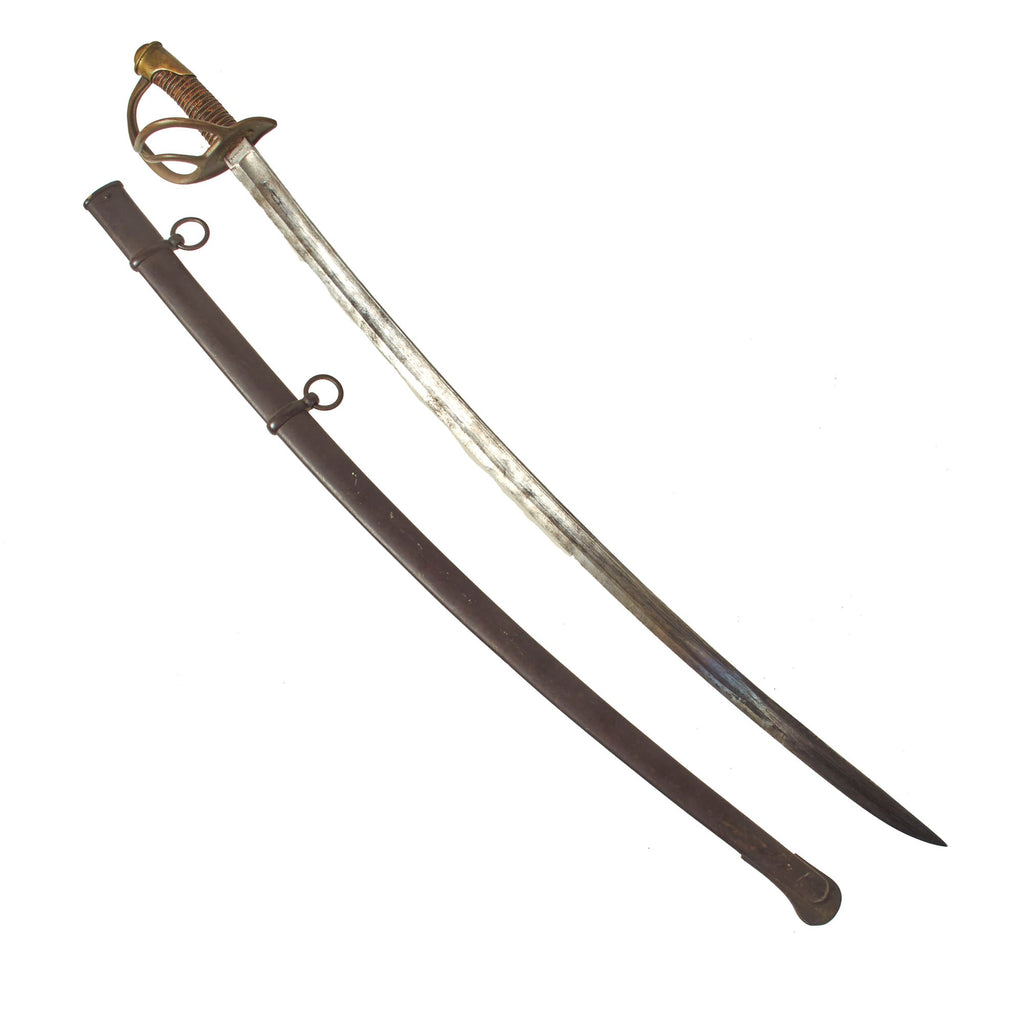 Original U.S Civil War M-1840 "Wrist Breaker" Heavy Cavalry Saber with Scabbard by S&K Schnitzler & Kirschbaum of Solingen - German Imported Blade Original Items