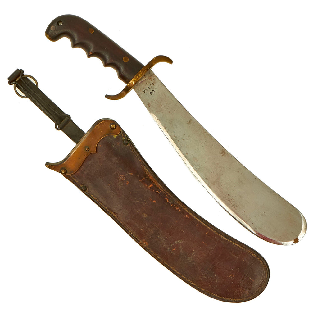 Original U.S. WWI Model 1904 Hospital Corps Bolo Knife by Springfield Armory Scabbard - dated 1911 Original Items