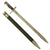 Original WWI Swiss Vetterli M1878 Sawback Sword Bayonet by S.J.G. Neuhausen with 4 Rivet Grip & Scabbard Original Items