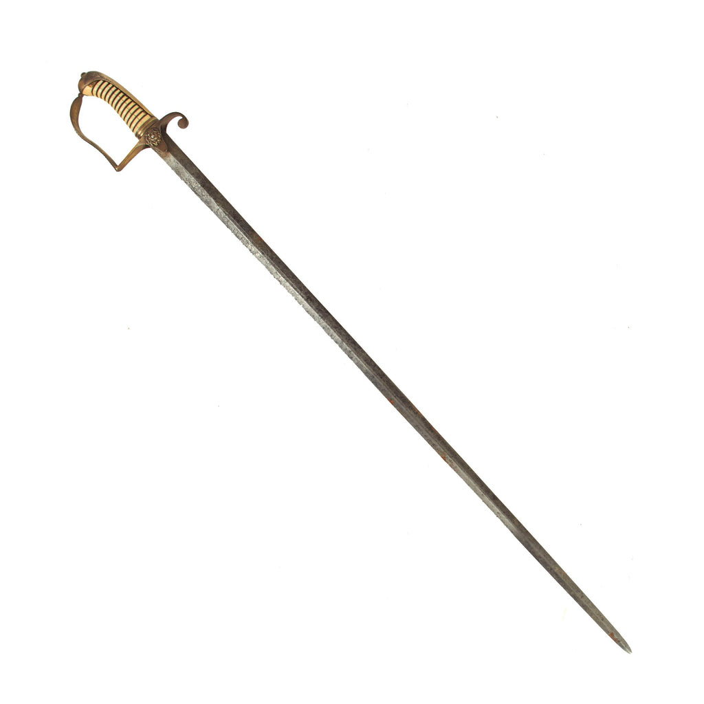 Original British Late 18th Century Irish Rebellion Era Pattern 1786 Private Purchase Spadroon Sword With Hand Engraved Blade - “For My Country & King” Original Items