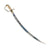 Original U.S. War of 1812 Era Mounted Officer’s Saber with Fireblued Blade with Gold-Inlay & Carved Bone Grip Original Items