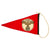 Original German WWII NSKK Vehicle Staff Car Pennant Flag - 7 1/2" x 13 1/2" Original Items