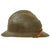 Original French WWII Model 1926 Adrian Infantry Helmet with 54cm Liner & Chinstrap - Olive Green Original Items