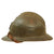 Original French WWII Model 1926 Adrian Infantry Helmet with 54cm Liner & Chinstrap - Olive Green Original Items
