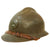Original French WWII Model 1926 Adrian Infantry Helmet with 54cm Liner & Chinstrap - Olive Green Original Items