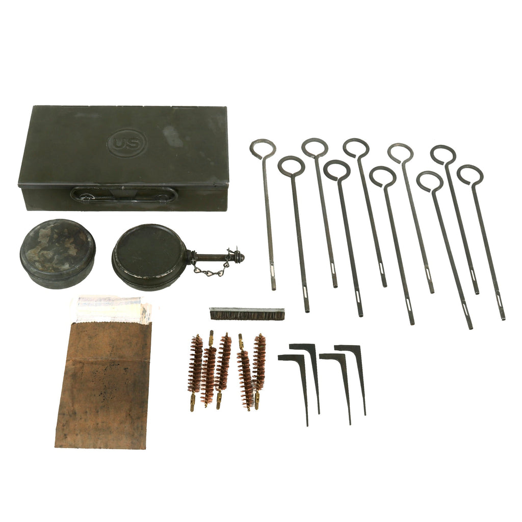 Original U.S. WWII Model 1912 Squad Weapon Cleaning Kit For M-1911 .45 Caliber Pistol Original Items