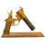 Original U.S. WWII International Flare Signal Co. Brass-Framed Pistol on Period Award Mount - Dated DEC. '43 Original Items