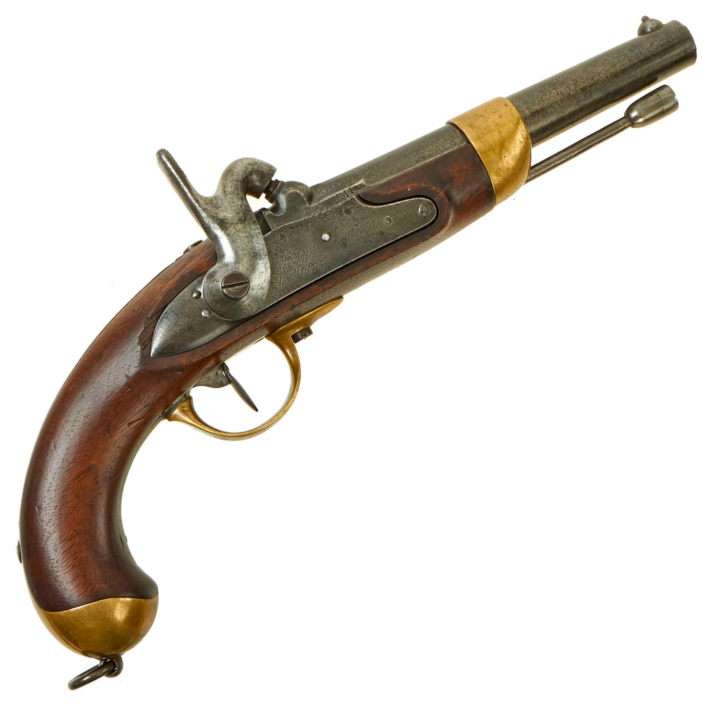 Original U.S. Civil War Era French Modèle 1822T bis Percussion Converted Pistol made at Mutzig Arsenal Original Items