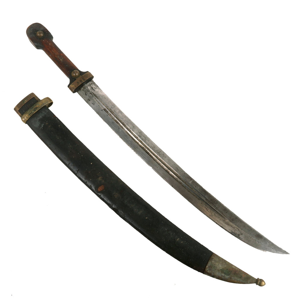 Original Imperial Russian WWI M1907 "Bebut" Artillery Kindjal Short Sword with Matching Scabbard - Dated 1913 - Regimentally Marked Original Items