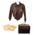 Original U.S. WWII Named Painted A-2 Leather Flight Jacket For Pilot 1st Lieutenant Raymond Bethel, 44th Bombardment Group With Extensive Collection of Documents “Flying 8-Balls” Original Items