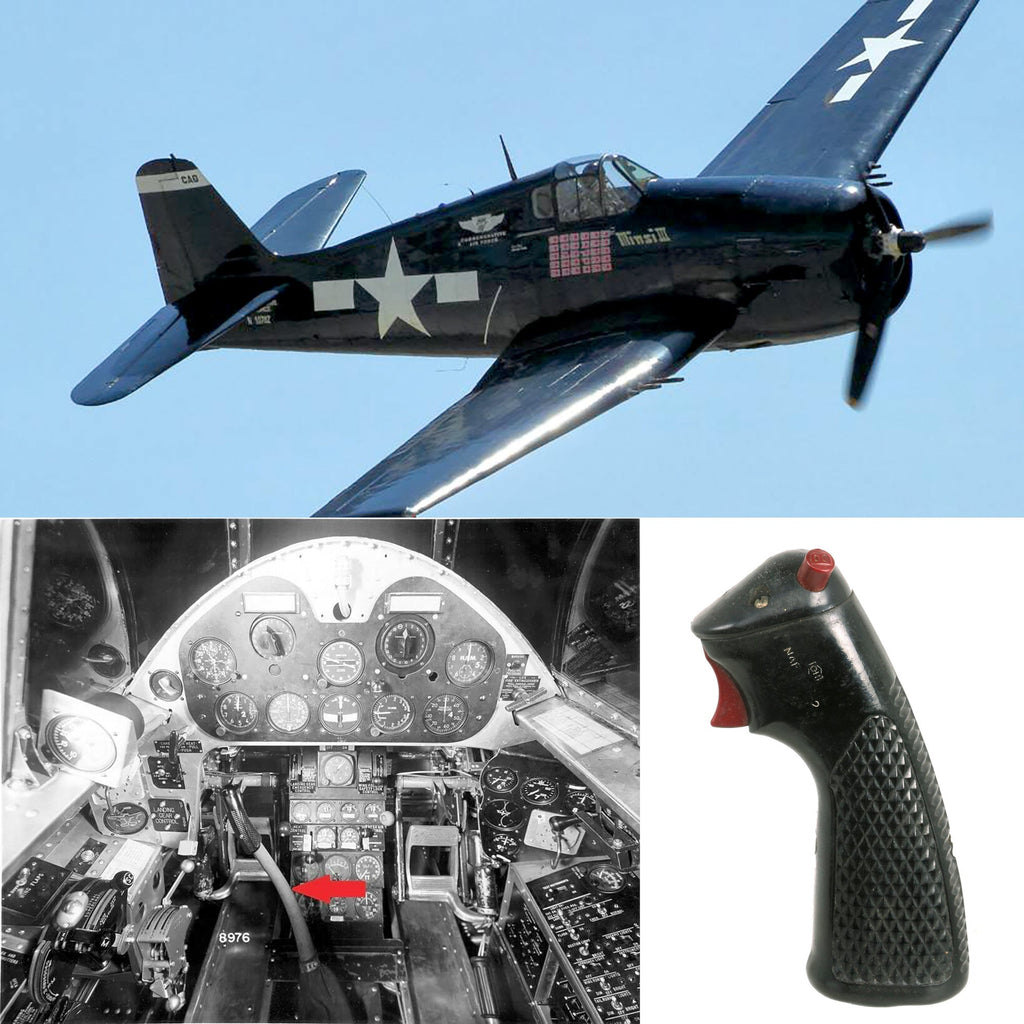 Original U.S. WWII Early US Navy Grumman F6F Bakelite Control Stick Original Items