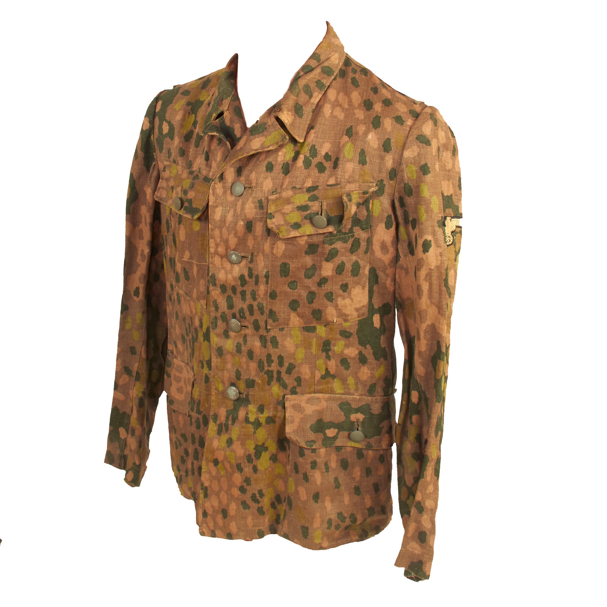 Ss Fall Pattern Original WWII German Waffen SS Autumn Oak Leaf Camouflage Reversible ...