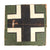 Original German WWII Fieseler Fi 156 Storch Aircraft Balkan Cross Painted Cloth Fuselage Section - 44" x 44" Original Items