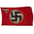 Original German WWII NSDAP State Service Banner Flag Purportedly Captured by 80th Div. USGI in Erfurt, 1945 - 16ft. x 9.7ft. - Reichsdienstflagge Original Items
