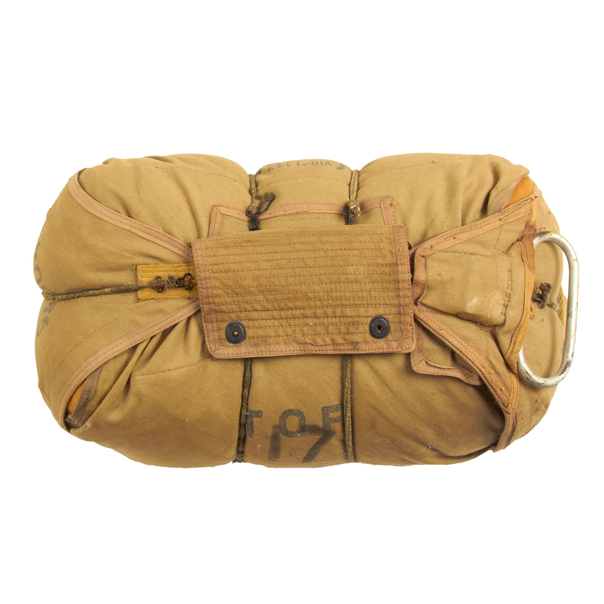 WWII Us Army Airborne T-5 Parachute Front Package in OD No.7Parachute WWII Us Army Airborne T-5 Parachute Front Package in OD No.7Parachute