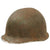 Original U.S. WWII Relic M1 Fixed Bale Front Seam Helmet Shell Recovered from Normandy in 1990s - Battle Damage Original Items