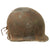 Original U.S. WWII Relic M1 Fixed Bale Front Seam Helmet Shell Recovered from Normandy in 1990s - Battle Damage Original Items