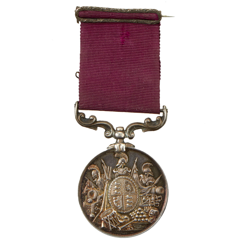 Original British Anglo-Zulu War Era Army Long Service and Good Conduct Medal (Small letters Victorian Version) For Sergeant Stephen Bushell, 1st Dragoon Guards - Regimental Number 301 Original Items
