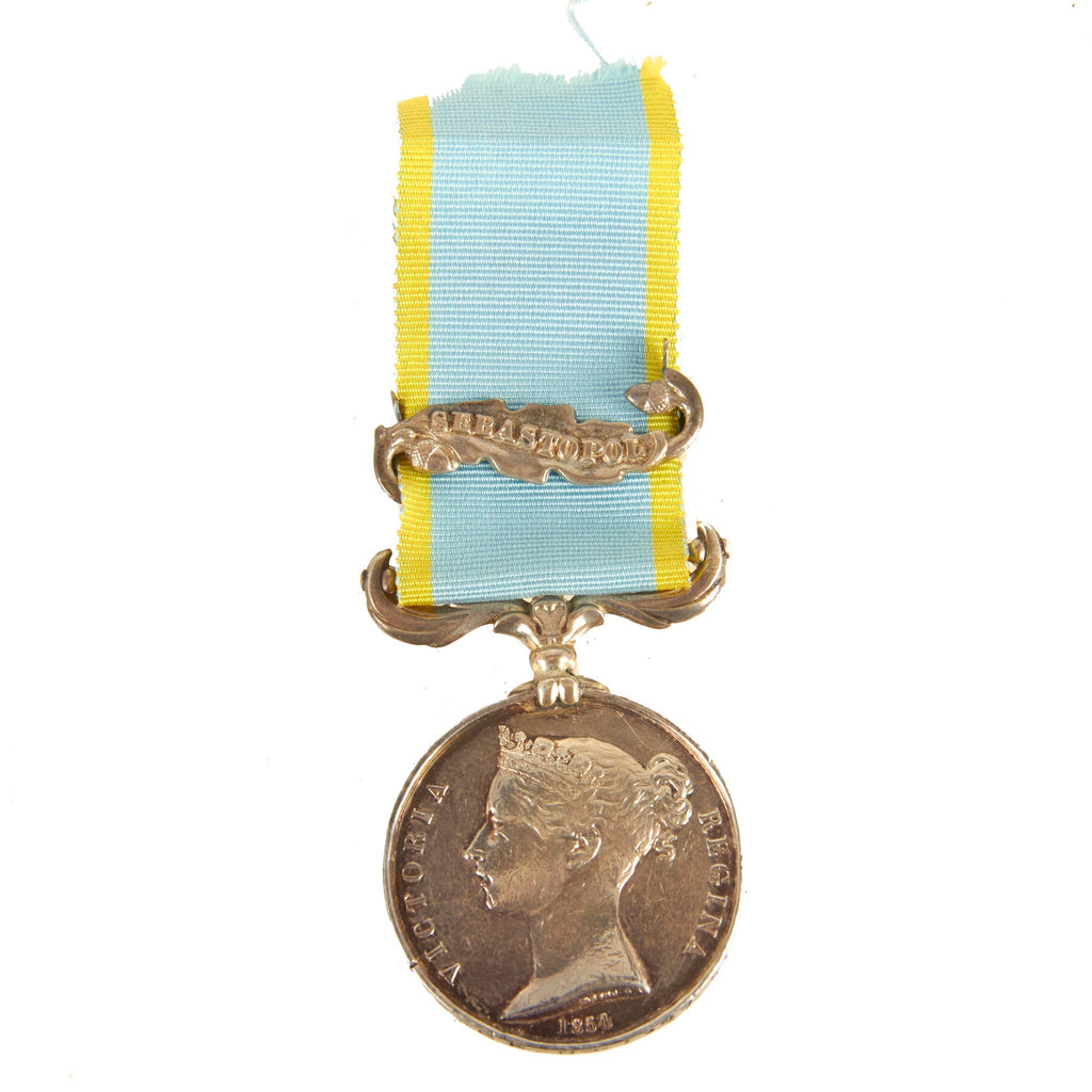 Original British Crimean War Campaign Medal With Sebastopol Clasp Named To Private Walter Page, 55th (Westmorland) Regiment of Foot Original Items