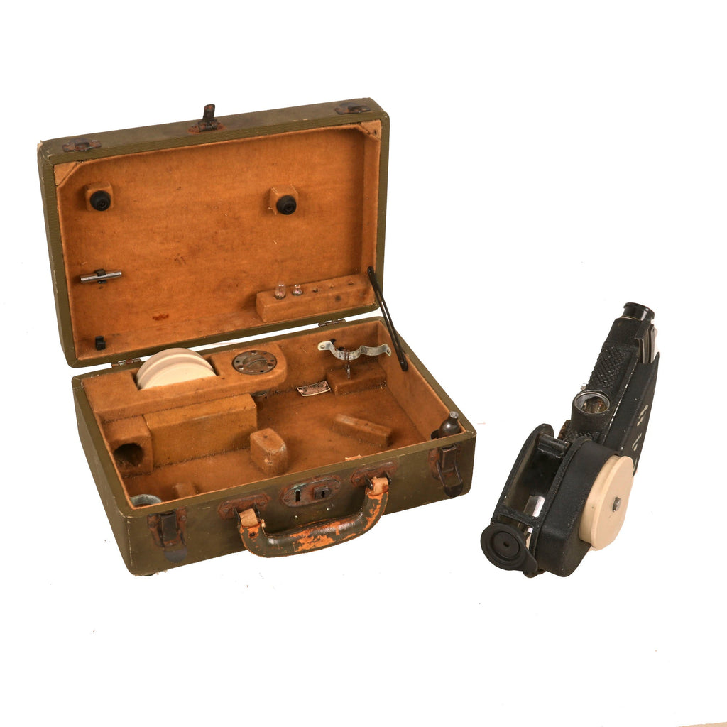 Original U.S. WWII Army Air Force A-12 Aircraft Bubble Sextant in Case Original Items