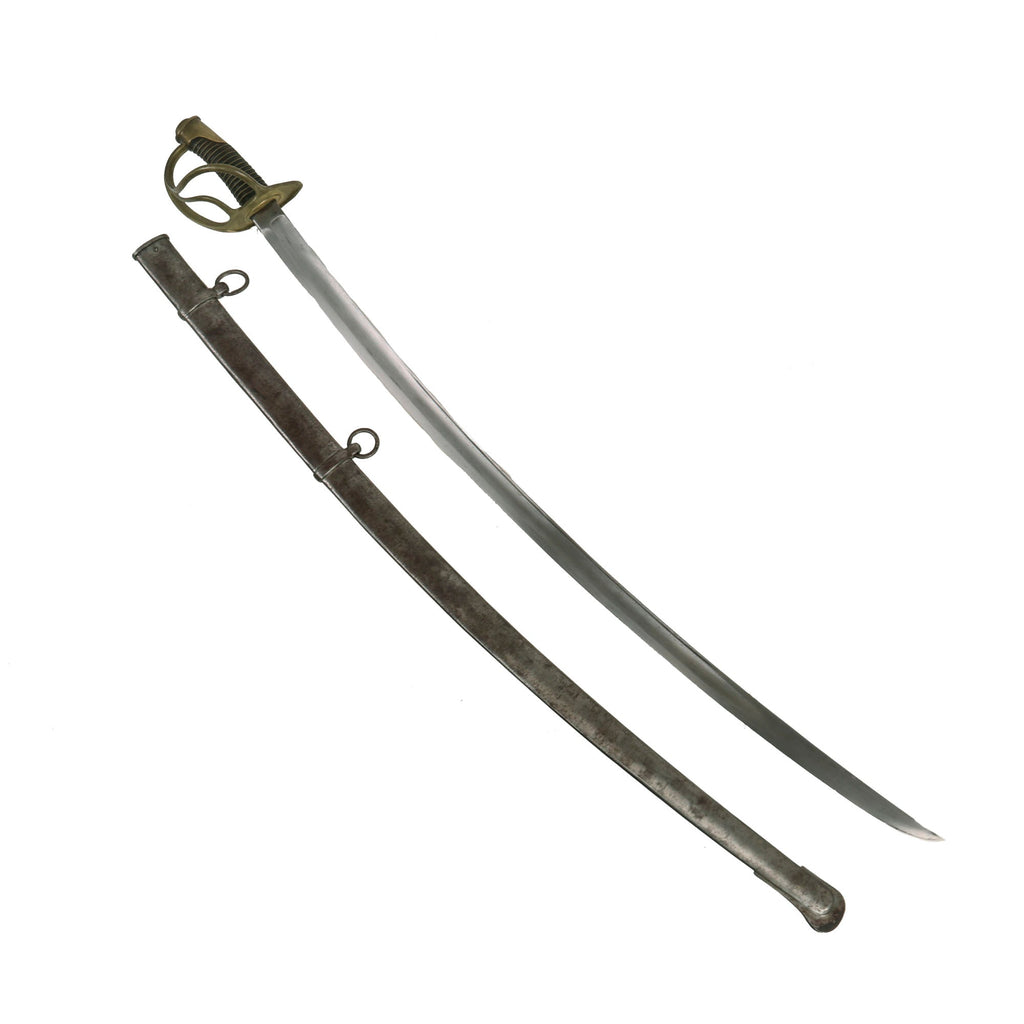 Original U.S Civil War M-1840 "Wrist Breaker" Heavy Cavalry Saber with Scabbard - Imported German Blade Original Items