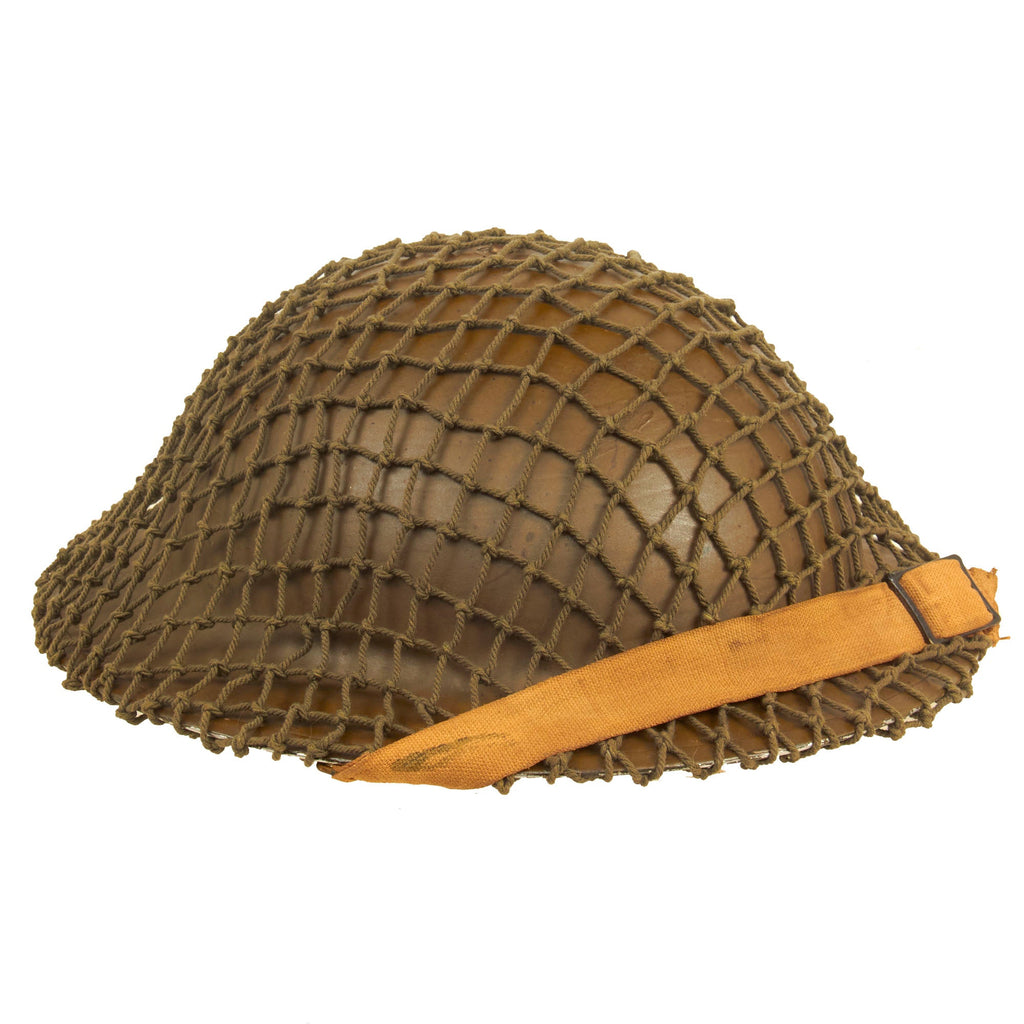 Original Canadian WWII Unit Marked Brodie MkII Steel Helmet Complete with Helmet Net by General Steel Wares. of Toronto - Dated 1941 Original Items
