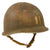 Original U.S. WWII Captain’s Bars Painted 1944 McCord Front Seam Swivel Bale M1 Helmet with Rare Inland Liner - Unknown Regiment Marking On Reverse Original Items