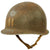 Original U.S. WWII Captain’s Bars Painted 1944 McCord Front Seam Swivel Bale M1 Helmet with Rare Inland Liner - Unknown Regiment Marking On Reverse Original Items