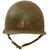 Original U.S. WWII Captain’s Bars Painted 1944 McCord Front Seam Swivel Bale M1 Helmet with Rare Inland Liner - Unknown Regiment Marking On Reverse Original Items