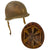 Original U.S. WWII Captain’s Bars Painted 1944 McCord Front Seam Swivel Bale M1 Helmet with Rare Inland Liner - Unknown Regiment Marking On Reverse Original Items