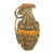 Original U.S. WWII Inert MkII Pineapple Grenade with Early “Centered” Yellow Ring & M10 Series Fuze Original Items
