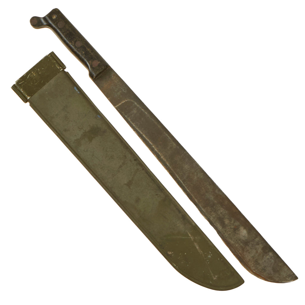 Original U.S. Vietnam War M1942 Machete by Ontario Knife. Co. with Scabbard - Dated 1959 Original Items