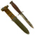 Original U.S. WWII M3 Fighting Knife by Kinfolks, Inc. with M8 Scabbard - Crossguard Marked Version Original Items