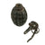 Original French WWI F1 Fragmentation Hand Grenade with Billant Modèle 1916 Fuse - Inert Original Items